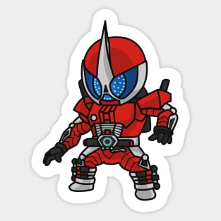 Kamen Rider Accel Chibi Style Kawaii Sticker